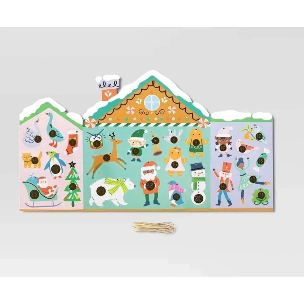 Target Gingerbread House Paper Kid's Activity Christmas Advent Calendar - Wonder